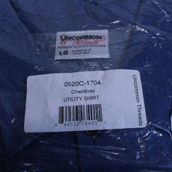 Unisex 5 Button Restaurant Utility Short Sleeve - Picture 3 of 7